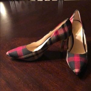 Nine West Plaid Pumps